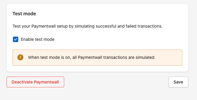 Shopify Paymentwall installation - test mode