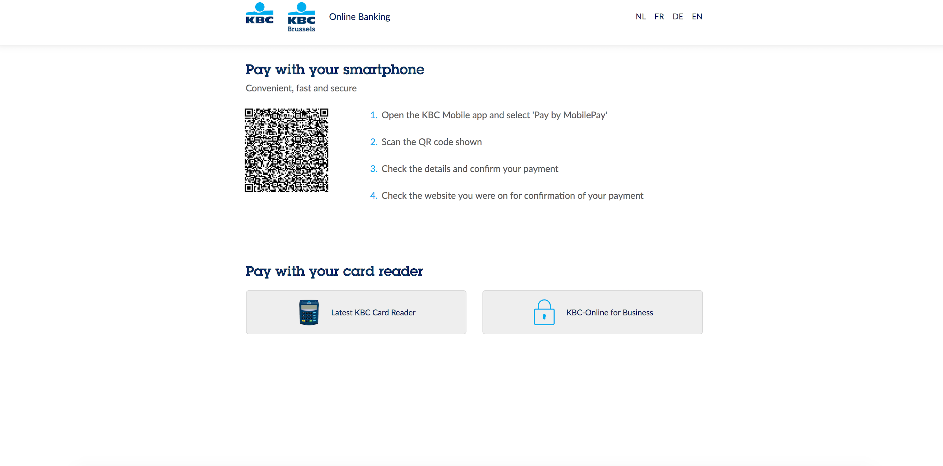 Payment Method KBC