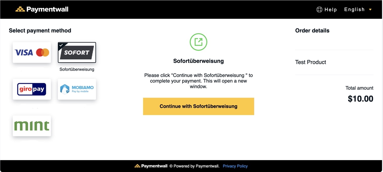 Payment Method - Sofort