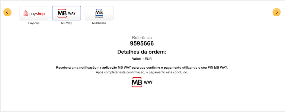 MBWay checkout