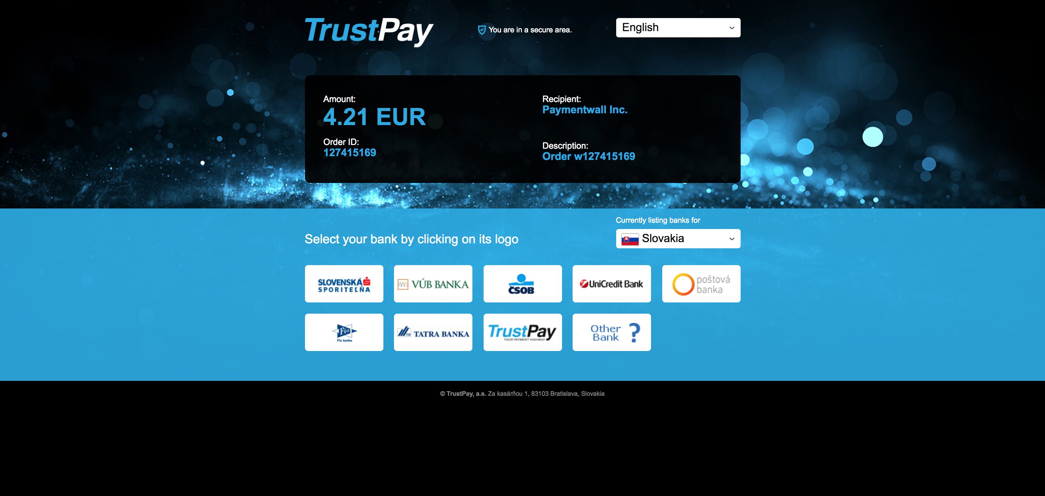 Payment Method - TrustPay