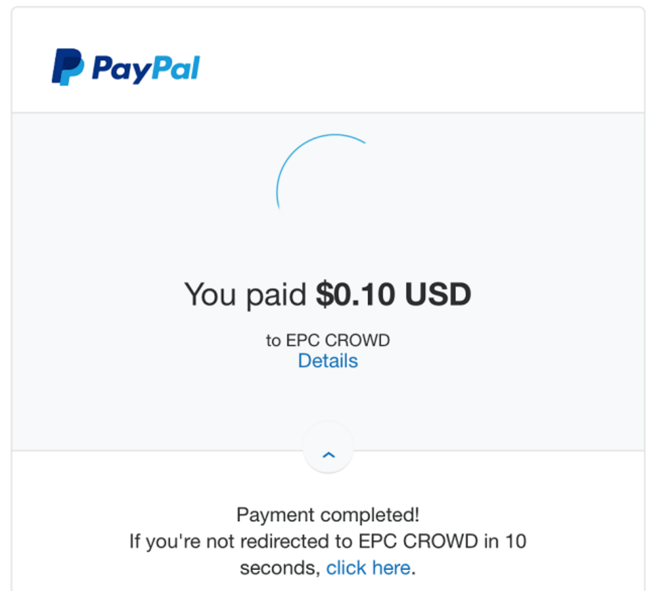 PayPal processing