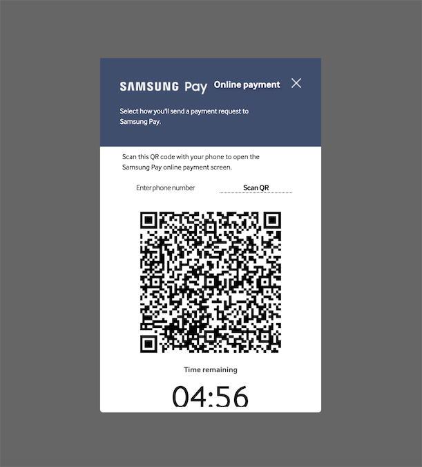Samsung Pay scan